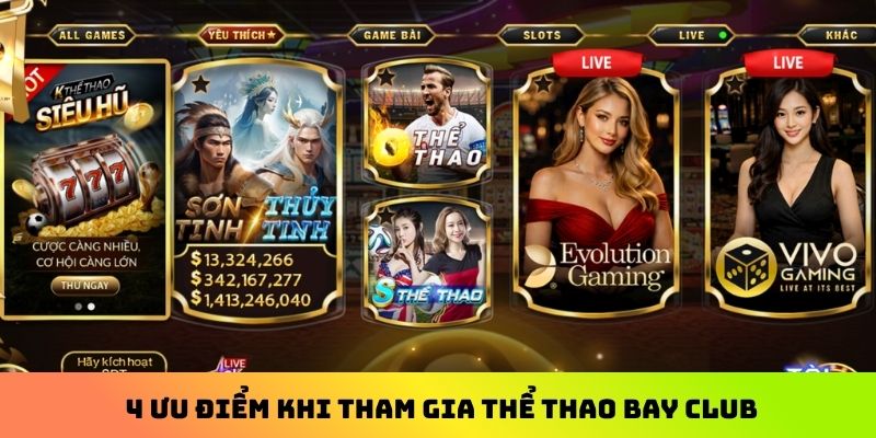 4 ưu điểm khi tham gia thể thao Bay Club